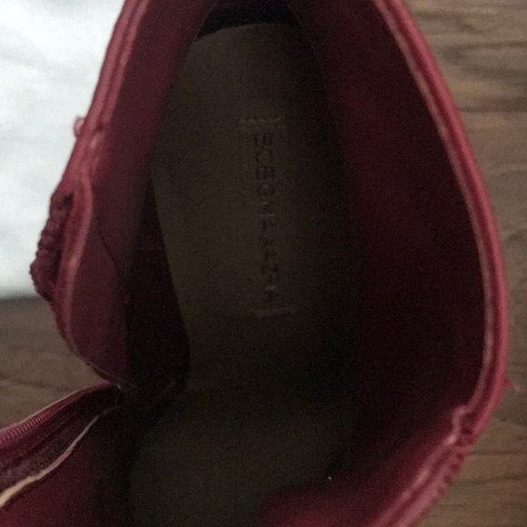 BGBG Maxazria Leather Red Booties - Picture 8 of 8